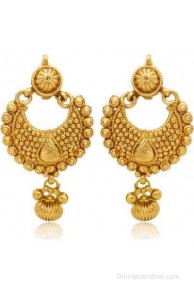 Donna Ethnic Diya K Crystal Alloy Chandbali Earring